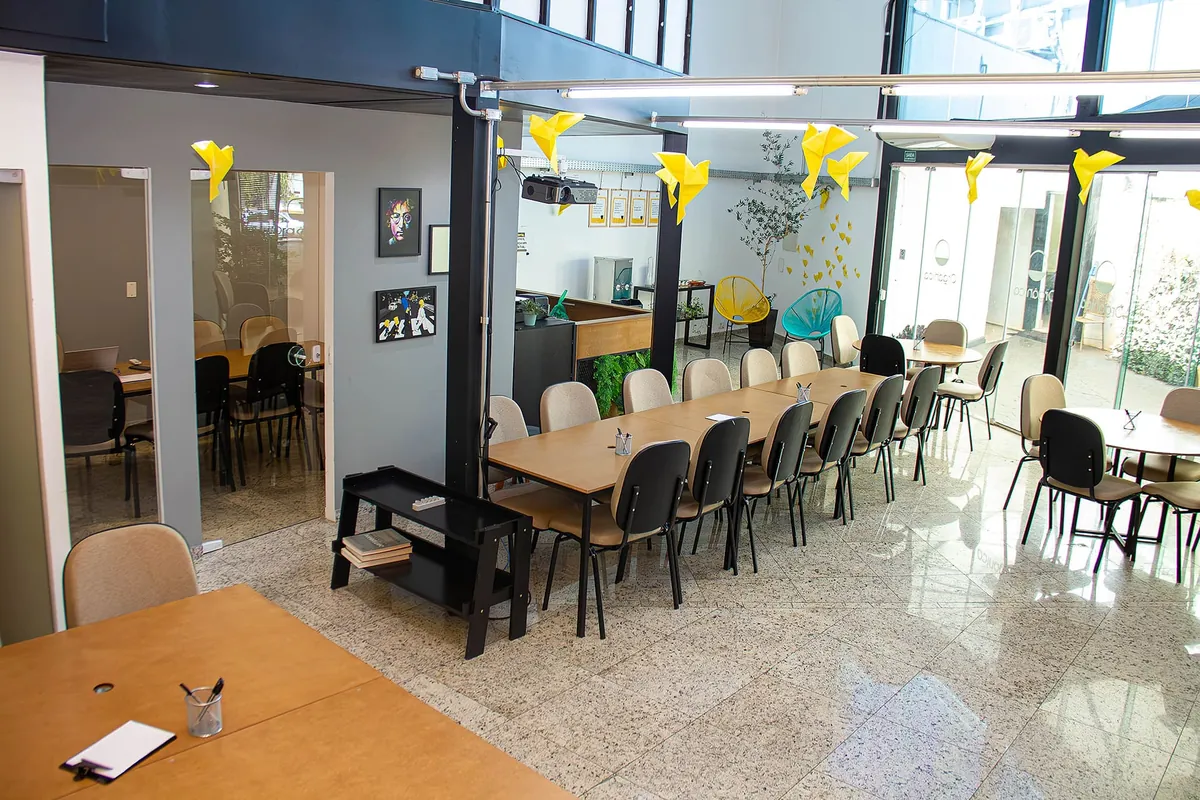 Espaço para cursos presenciais da Orgânica Educa em Ribeirão Preto